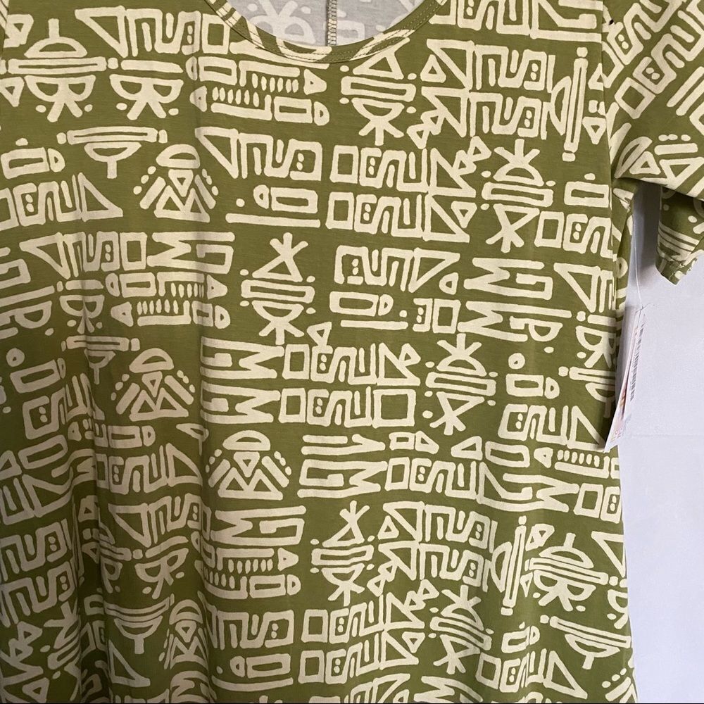 NWT Lularoe perfect T gold aztec shirt RARE! - Picture 2 of 8